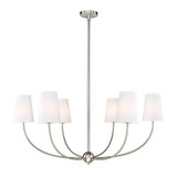 Shannon 6 Light Chandelier 19.25 x 42 Inches Wide by Z-Lite - 3040-42