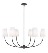 Shannon 6 Light Chandelier 19.25 x 42 Inches Wide by Z-Lite - 3040-42