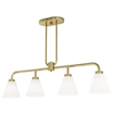 Wynridge 4 Light Modern Linear Chandelier by LUMLight - 3002