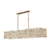 Farrah 10 Light Oversized Linear Chandelier by Fredrick Ramond - FR33109