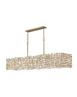 Farrah 10 Light Oversized Linear Chandelier by Fredrick Ramond - FR33109