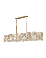 Farrah 10 Light Oversized Linear Chandelier by Fredrick Ramond - FR33109
