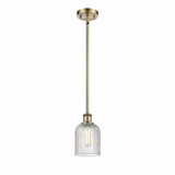 Bridal Veil 1 Light Steel Mini Pendant by Innovations - 516-1S-G559-5