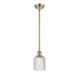 Bridal Veil 1 Light Steel Mini Pendant by Innovations - 516-1S-G559-5