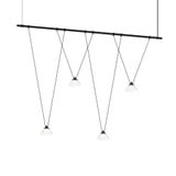 Suspenders 15W 4 LED 1 Tier Linear Chandelier 48 Inch Wide by Sonneman - SLS4244