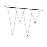 Suspenders 15W 4 LED 1 Tier Linear Chandelier 48 Inch Wide by Sonneman - SLS4244
