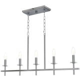Sapello 5 Light Candle Style Linear Chandelier by LUMLight - 3010