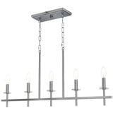 Sapello 5 Light Candle Style Linear Chandelier by LUMLight - 3010