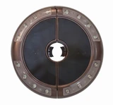 Luna Round Umbrella Light with Bluetooth Speaker by SimplyShade - SS-LUNA