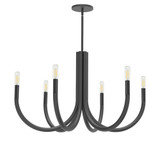 Wand 6 Light Large Chandelier by Dainolite WAN-286C