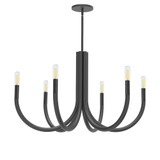 Wand 6 Light Large Chandelier by Dainolite WAN-286C - WAN-286C