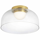 Nadine 10W 1 LED 11.75 Inch Wide Flush Mount by Dainolite - NAD-1210LEDFH