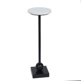 Ebony Pedestal Drinking Table 24 Inch Tall and 8 Inch Wide by Stylecraft - SF2625