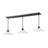 Annora 3 Light Island/Billiard 14 Inches Wide by 6.13 Inches High by Z-Lite - 428MP14AMNORA