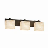 Alabaster Rocks Modular 3 Light Rectangular Vanity Light by Justice Design - ALR-8923-55