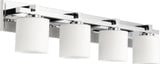 4 Light Cylinder Vanity Light 33 Inch Wide by Quorum - 5369-4
