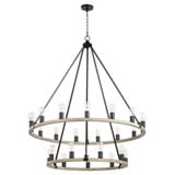 Paxton 24 Light Oversized 2 Tier Chandelier by Quorum - 64-24