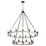 Paxton 24 Light Oversized 2 Tier Chandelier by Quorum - 64-24