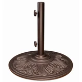 Cast Aluminum 50LB Umbrella Base with Art Deco Design by Treasure Garden - BA50