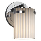 Limoges Atlas 1 Light Plet Wall Sconce by Justice Design - POR-8451-10-PLET