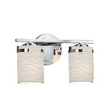 Limoges Atlas 2 Light Wave Vanity Light by Justice Design - POR-8452-10-WAVE