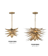 Agave 20W 4 LED Light Large Pendant by Fredrick Ramond - FR30811
