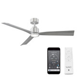 Clean 3 Blade Ceiling Fan with Light Kit 52 Inches Wide by WAC  - F-003L