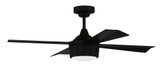 Theo 4 Blade Ceiling Fan with Light Kit 42 Inch Wide by Craftmade - THO42