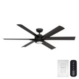 Melia 6 Blade Ceiling Fan with Light Kit 65 Inch Wide by Casablanca Fans - 53568