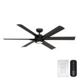 Melia 6 Blade Ceiling Fan with Light Kit 65 Inch Wide by Casablanca Fans - 53568