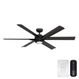 Melia 6 Blade Ceiling Fan with Light Kit 65 Inch Wide by Casablanca Fans - 53568