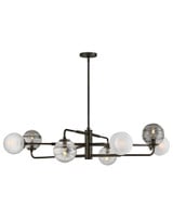 Oberon 5W 8 LED Adjustable Chandelier 48 Inch Wide by Fredrick Ramond - FR30508