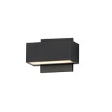 Blok 9W 2 LED Outdoor Wall Mount 3.25 Inch Tall and 6.75 Inch Wide by ET2 - E23217