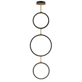 Hoopla 14W 3 LED Chandelier 49 Inch Tall and 15.75 Inch Wide by ET2 - E24321