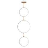 Hoopla 14W 3 LED Chandelier 49 Inch Tall and 15.75 Inch Wide by ET2 - E24321