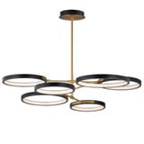 Hoopla 15W 6 LED Pendant 8 Inch Tall and 47.25 Inch Wide by ET2 - E24328