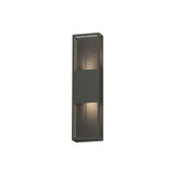 Grate 12W 2 LED Outdoor Wall Mount 24 Inch Tall and 6.25 Inch Wide by ET2 - E30394