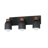Pompeii 3 Light Bath Vanity 8.75 Inch Tall and 21 Inch Wide by Maxim - 10623
