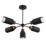 Pompeii 5 Light Chandelier 12.25 Inch Tall and 36.5 Inch Wide by Maxim - 10625
