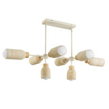 Pompeii 8 Light Linear Pendant 12.25 Inch Tall and 30.75 Inch Wide by Maxim - 10628