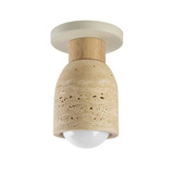 Pompeii 1 Light Flush Mount 7.75 Inch Tall and 4.75 Inch Wide by Maxim - 10629