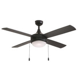 Quattro Ceiling Fan with Light Kit 15 Inch Tall and 52 Inch Wide by Maxim - 88794