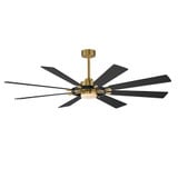 Helm Ceiling Fan with Light Kit 20.75 Inch Tall and 72 Inch Wide by Maxim - 88878
