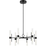 Riven 55W 12 LED Medium Chandelier 17 Inch Tall and 33 Inch Wide by Kichler - 52752
