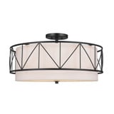 Birkleigh 4 Light Inch Wide Semi Flush Mount by Kichler - 52076-13