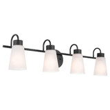 Erma 4 Light Bath Vanity 8.5 Inch Tall by Kichler - 55127