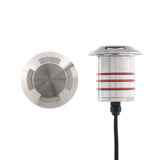 4.1W 1LED Round Beveled Quad DirectionalTop Inground Indicator Light by WAC - 2101