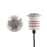4.1W 1LED Round Beveled Quad DirectionalTop Inground Indicator Light by WAC - 2101