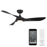 Swirl 3 Blade Ceiling Fan with Light Kit 12.11 Inch and 54 Inch Wide by WAC - F-074L