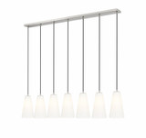 Farrell 7 Light Linear Chandelier 11 x 6 Inches Wide by Z-Lite - 3043P6-7L
